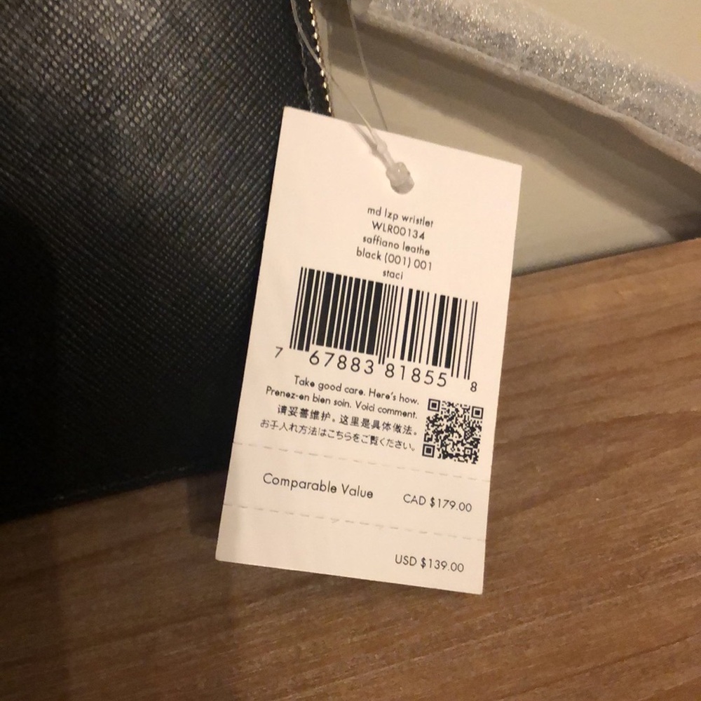 Kate Spade Black Zip Wallet - Picture 3 of 7